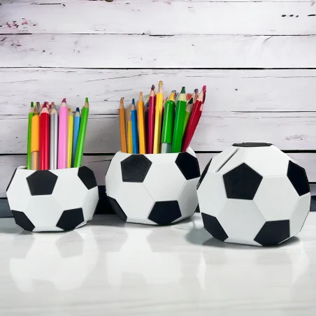 Small Soccer Ball Crayon Holder Organizer