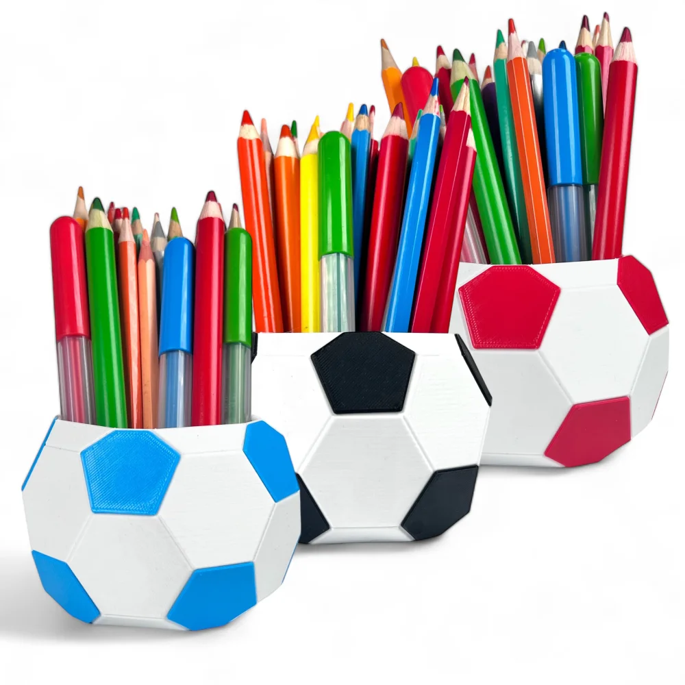Small Soccer Ball Crayon Holder Organizer