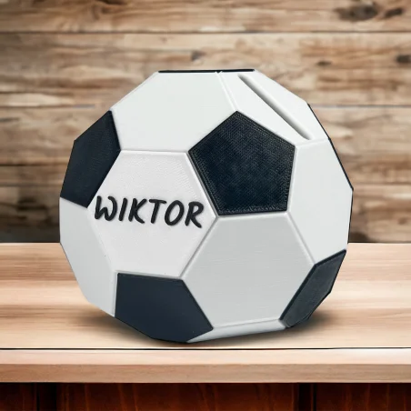 3D Soccer Ball Personalized Piggy Bank for Kids - Boy's Day