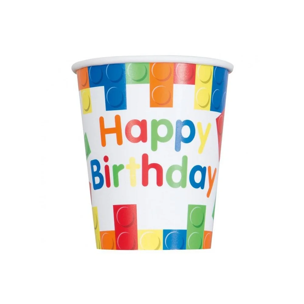 Paper Cups Blocks TNT 200 ml - Set of 8