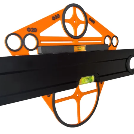 Template for Geberit Tile Hole Patterns with Spirit Level for Toilet KAJAWIS