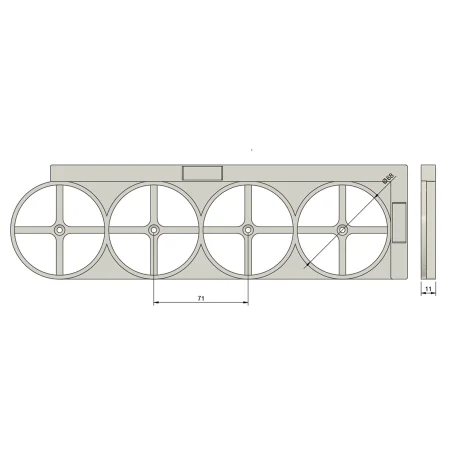 Template for Measuring Electrical Outlet Box Holes 4o Kajawis