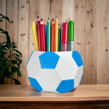 Small Soccer Ball Crayon Holder Organizer