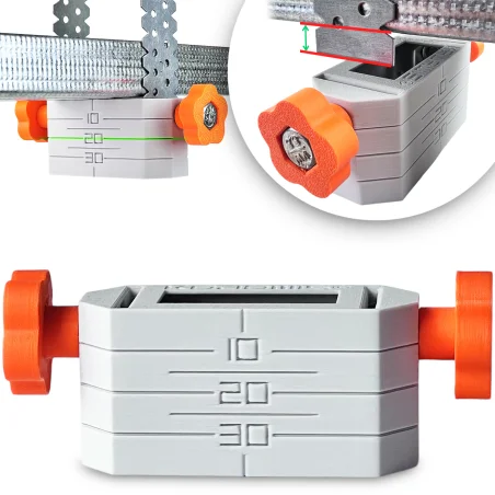 5 x CRAYON HOLDER for leveling suspended ceiling SHORT GRIP CD60 ES profile