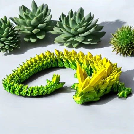 3D Dragon Figurine Crystal Dragon 42cm Room Decoration