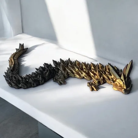 3D Dragon Figurine Crystal Dragon 35cm Room Decoration