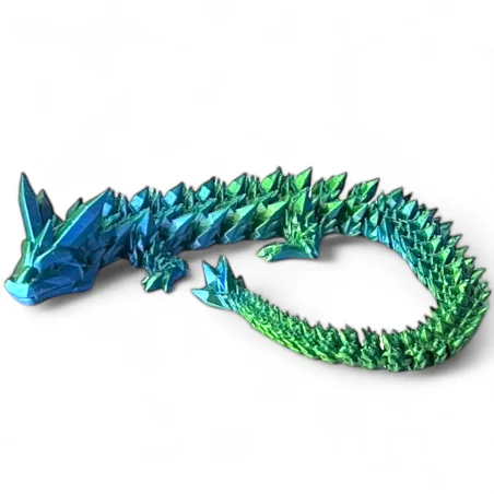 3D Dragon Figurine Crystal Dragon 35cm Room Decoration