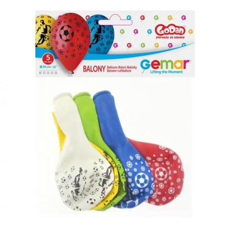 Balloons Soccer Set of Balloons for a Footballer's Birthday Football 5pcs