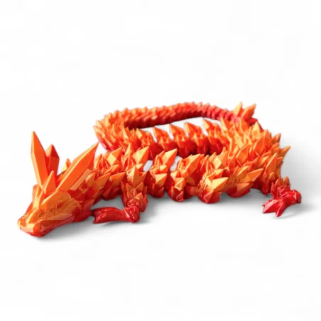 Smok 3D Dragon Figurka smoka Kryształowy smok 42cm Dekoracja pokoju