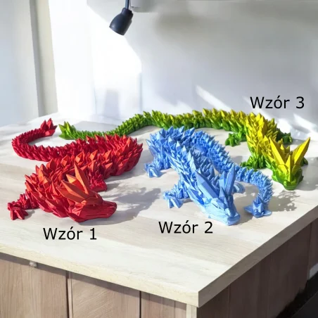 3D Dragon Figurine Crystal Dragon 42cm Room Decoration