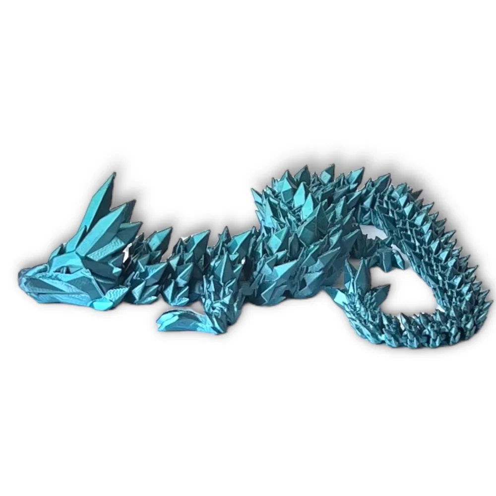 3D Dragon Figurine Crystal Dragon 42cm Room Decoration
