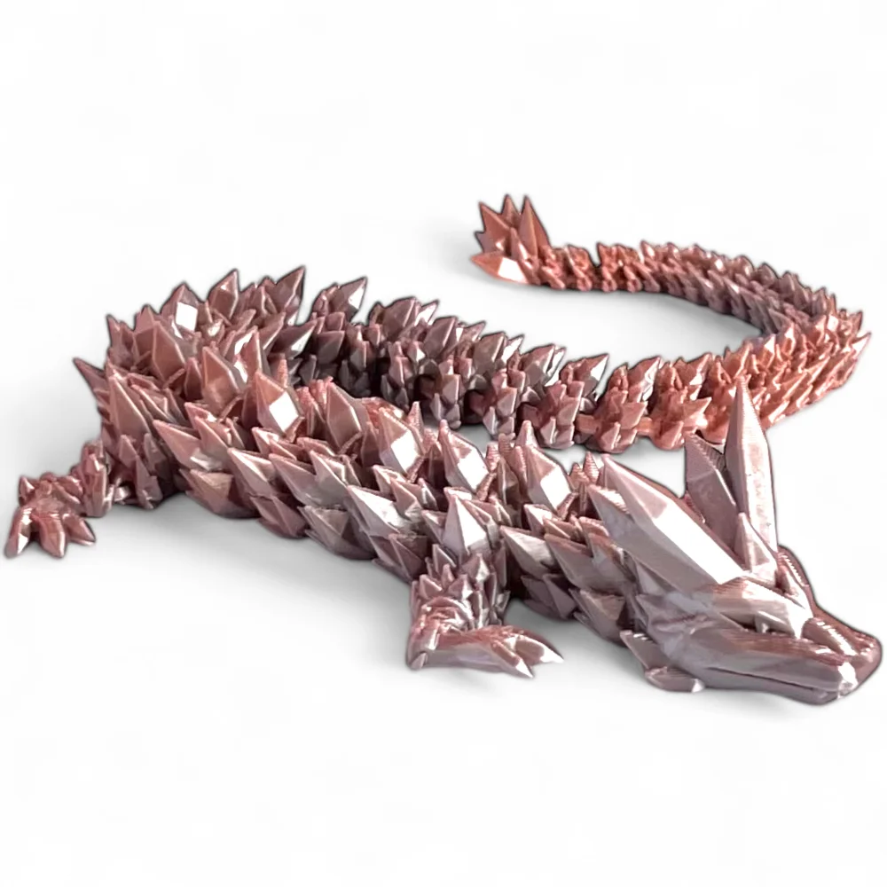 Smok 3D Dragon Figurka smoka Kryształowy smok 42cm Dekoracja pokoju