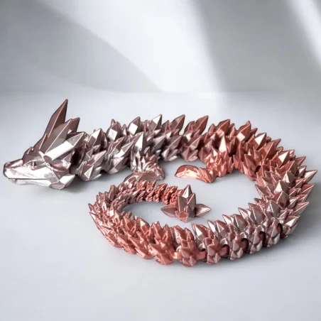 Smok 3D Dragon Figurka smoka Kryształowy smok 42cm Dekoracja pokoju