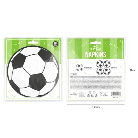 Serwetki papierowe Piłka Nożna urodziny piłkarskie Serwetki football 10szt
