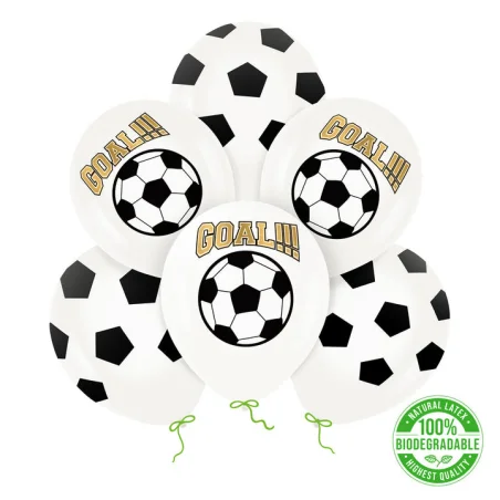 Biodegradable Balloons Soccer Birthday Set 6pcs