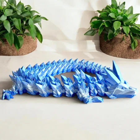 3D Dragon Figurine Crystal Dragon 60cm Room Decoration
