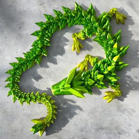 3D Dragon Figurine Crystal Dragon 60cm Room Decoration