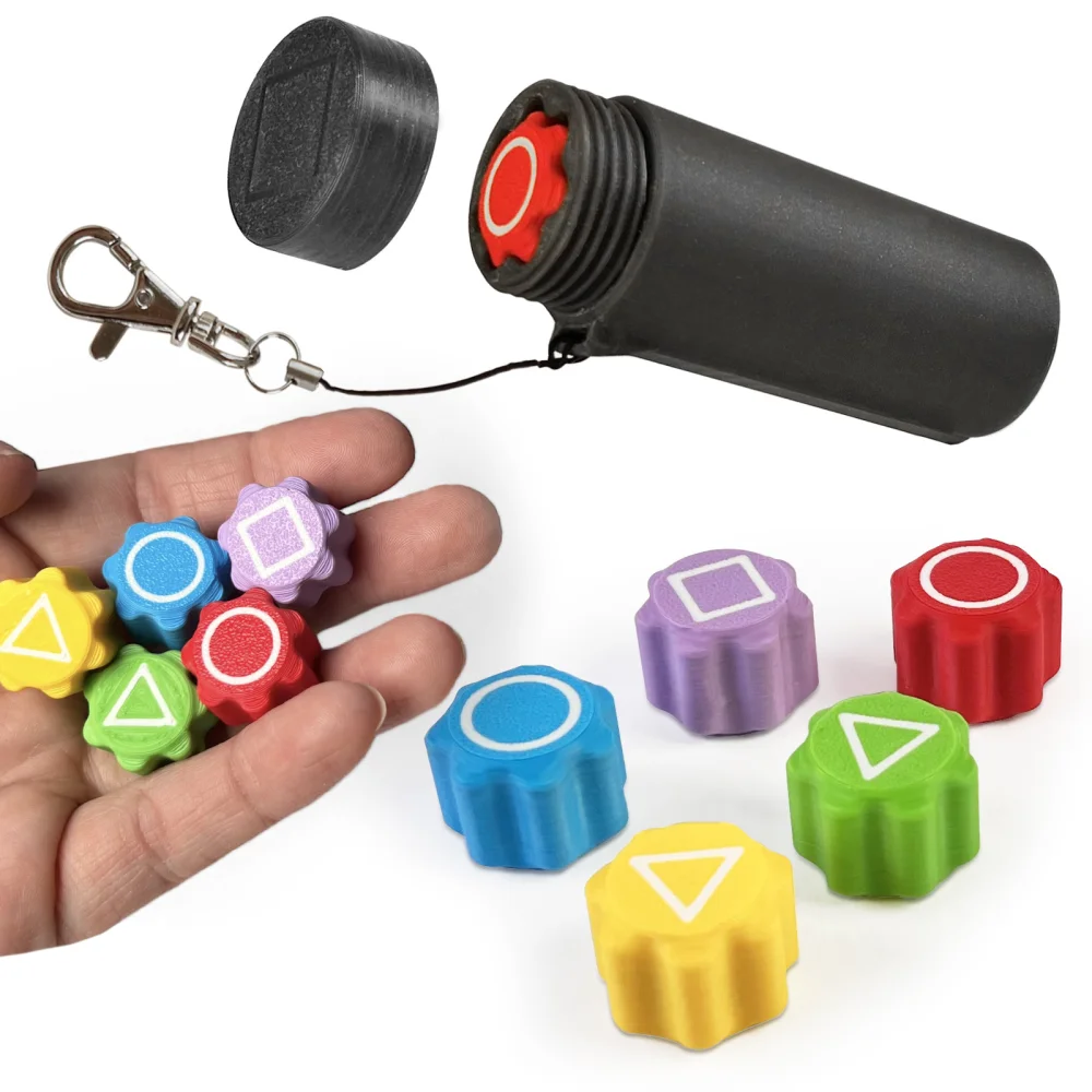 Squid Game Weighted Gonggi Dice with Kajawis Box