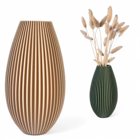 Unbreakable Vase Scandinavian Modern 3D Vase with Artificial Flowers Kajawis