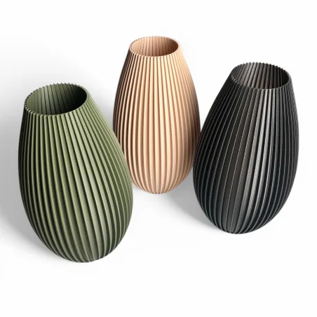 Unbreakable Vase Scandinavian Modern 3D Vase with Artificial Flowers Kajawis