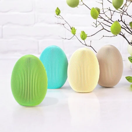 Set of 3 Decorative Egg Figures Easter Egg Holiday Decorations