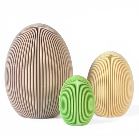 Zestaw 3 Jajek figurki dekoracyjne Jajko wielkanocne Dekoracje świąteczne