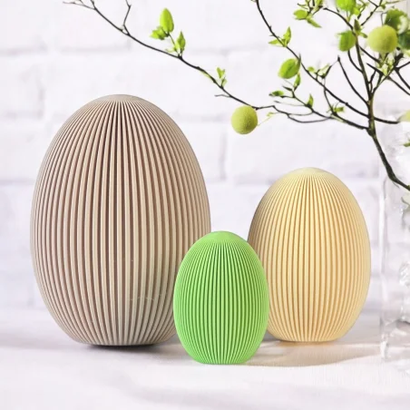 Set of 3 Decorative Egg Figures Easter Egg Holiday Decorations