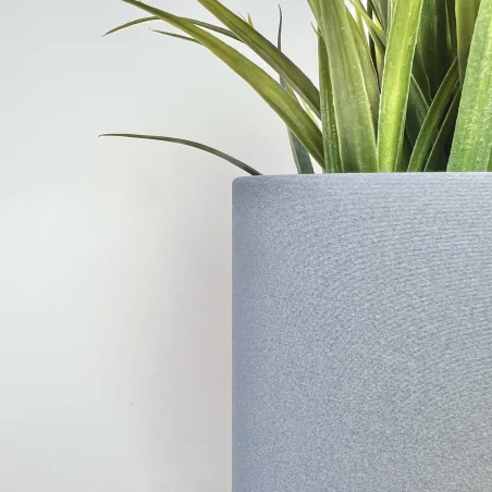 Doniczka nietłukąca beton 9cm piękne doniczki szara nowoczesna dom KAJAWIS