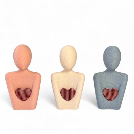 Decorative Figurine with 3D Heart