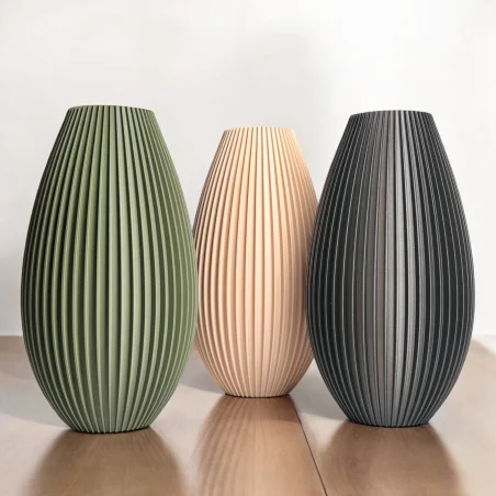 Unbreakable Scandinavian Modern 3D Vase for Artificial Flowers Kajawis