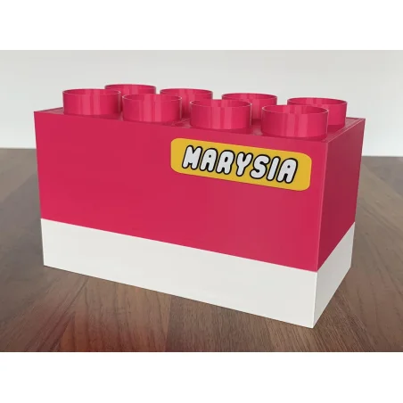 XL Crayon Holder Block Desk Organizer
