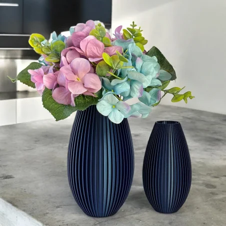 Unbreakable Vase Scandinavian Modern 3D Vase with Artificial Flowers Kajawis