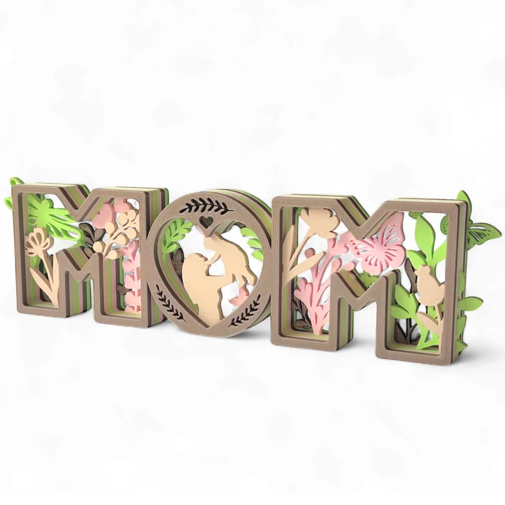 Napis figurka dekoracyjna Mom