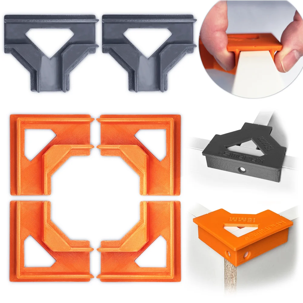 Carpentry Clamp 4xL 2xT Holes BLUM for 18mm Mounting Plate Angled Third Hand