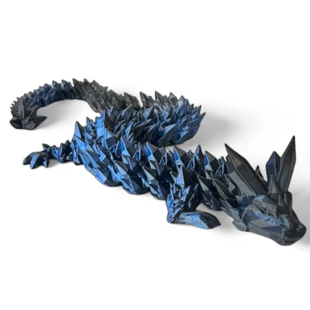 Smok 3D Dragon Figurka smoka Kryształowy smok 35cm Dekoracja pokoju