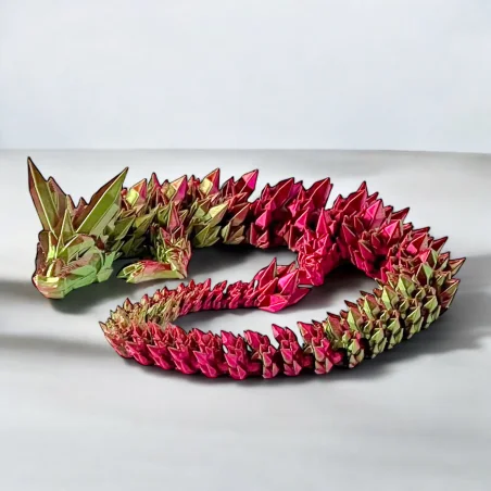 Smok 3D Dragon Figurka smoka Kryształowy smok 35cm Dekoracja pokoju