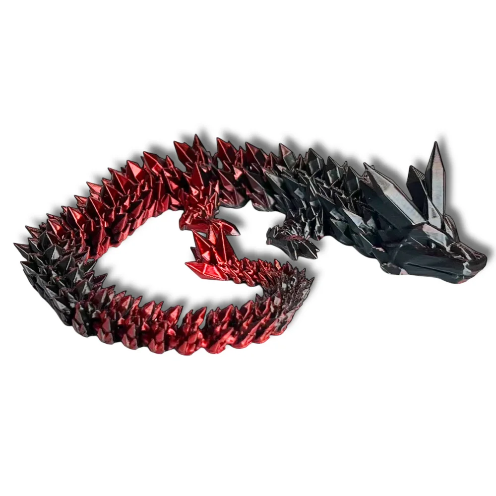 3D Dragon Figurine Crystal Dragon 35cm Room Decoration