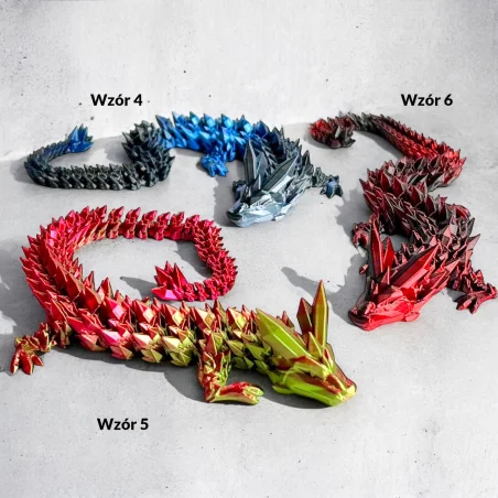 3D Dragon Figurine Crystal Dragon 35cm Room Decoration