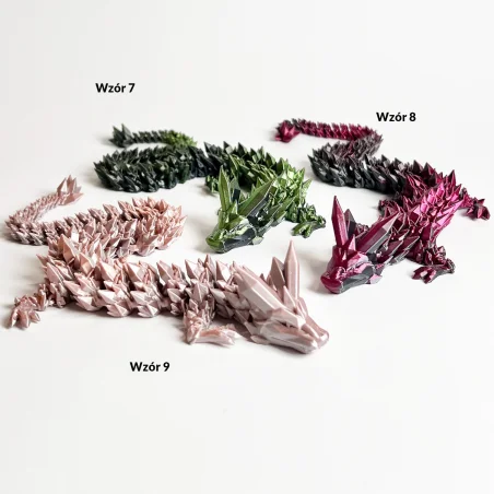 3D Dragon Figurine Crystal Dragon 35cm Room Decoration