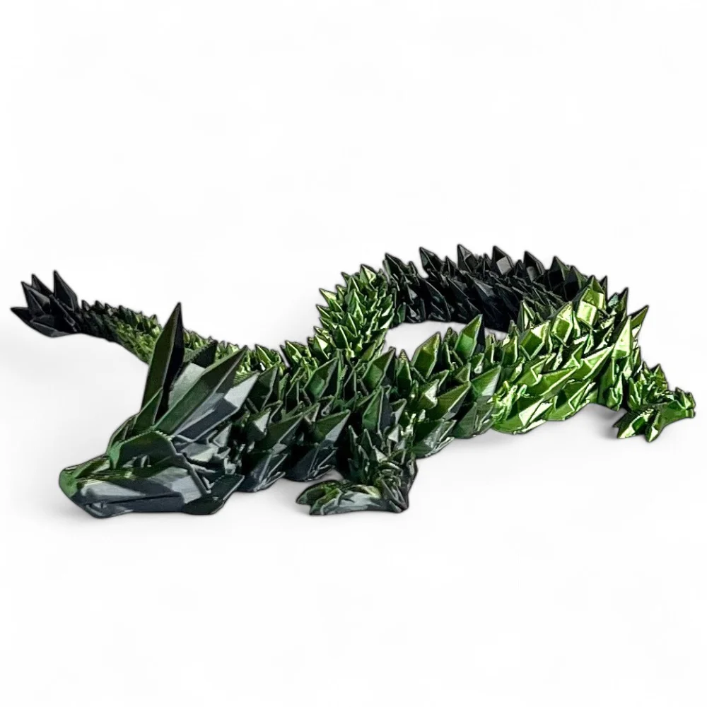 Smok 3D Dragon Figurka smoka Kryształowy smok 35cm Dekoracja pokoju
