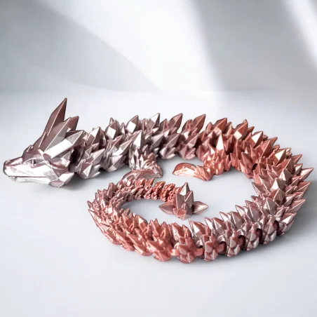 Smok 3D Dragon Figurka smoka Kryształowy smok 35cm Dekoracja pokoju