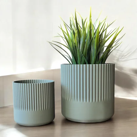 Unbreakable Olive Green Flower Pot 10cm