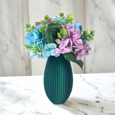 Shatterproof Scandinavian Modern 3D Vase for Artificial Flowers