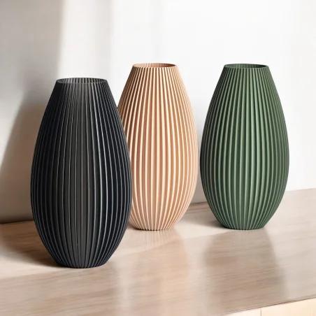 Shatterproof Scandinavian Modern 3D Vase for Artificial Flowers