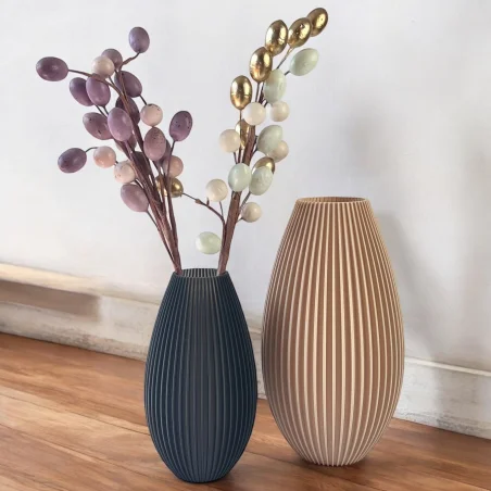 Shatterproof Scandinavian Modern 3D Vase for Artificial Flowers