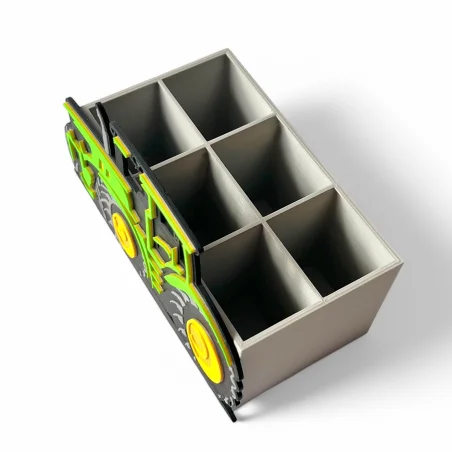Desk Organizer with a Tractor Theme
