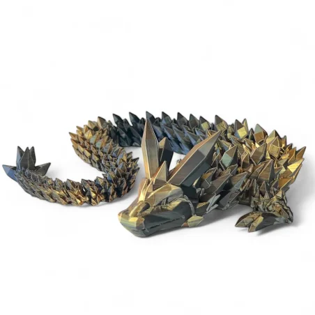 Kryształowy smok 3D – figurka dekoracyjna 60 cm