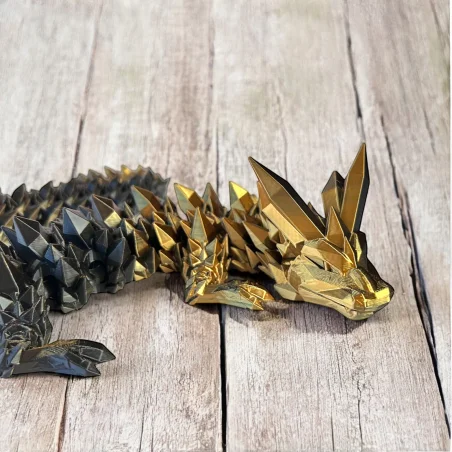 3D Dragon Crystal Dragon Figurine 60cm Room Decoration