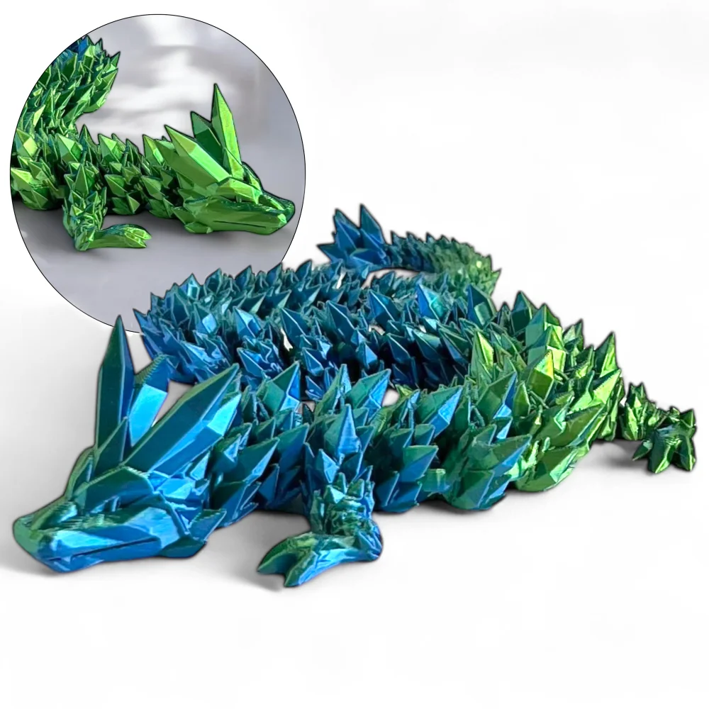 3D Dragon Figurine Crystal Dragon 60cm Room Decoration