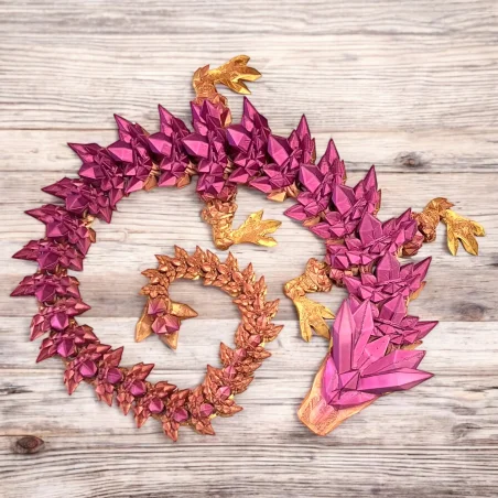 3D Dragon Crystal Dragon Figurine 60cm Room Decoration